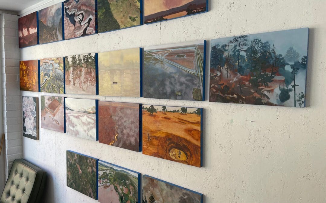 Studio wall by Claire Cansick